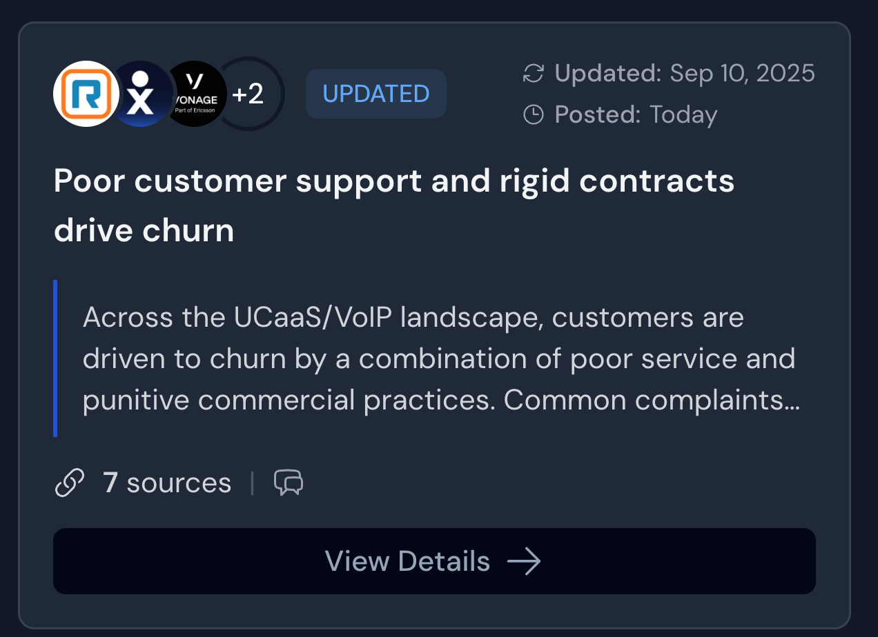 Connected signals, not alerts