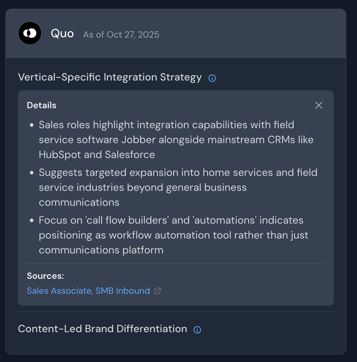 See strategic moves before announcements